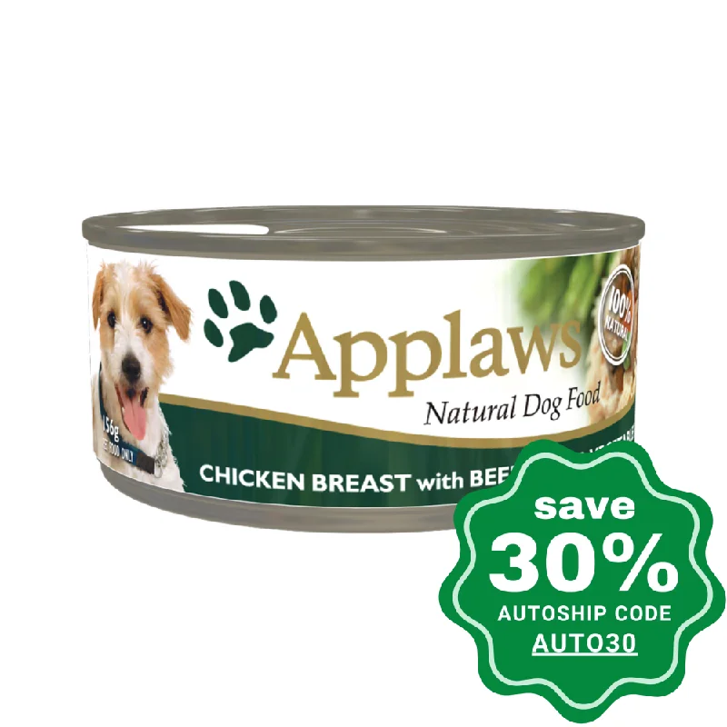 Applaws - Chicken Breast with Beef Liver and Vegetables Canned Dog Food - 156G (min. 16 cans)