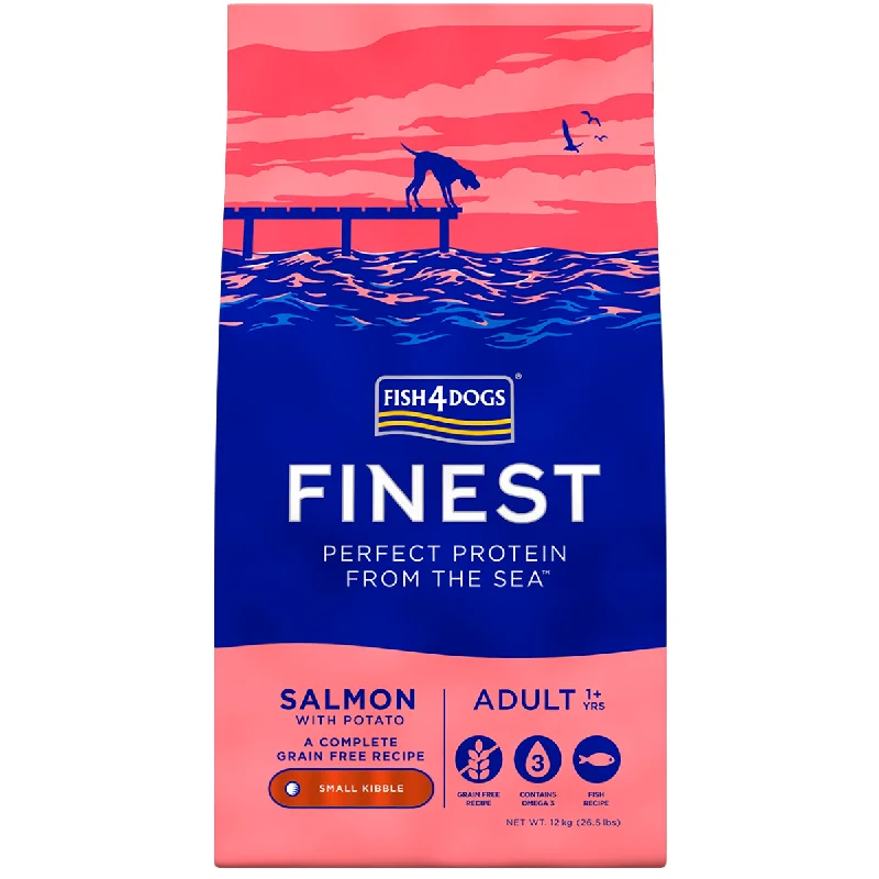 Fish4Dogs Finest | Grain Free Dry Dog Food | Small Breed Adult | Salmon with Potato