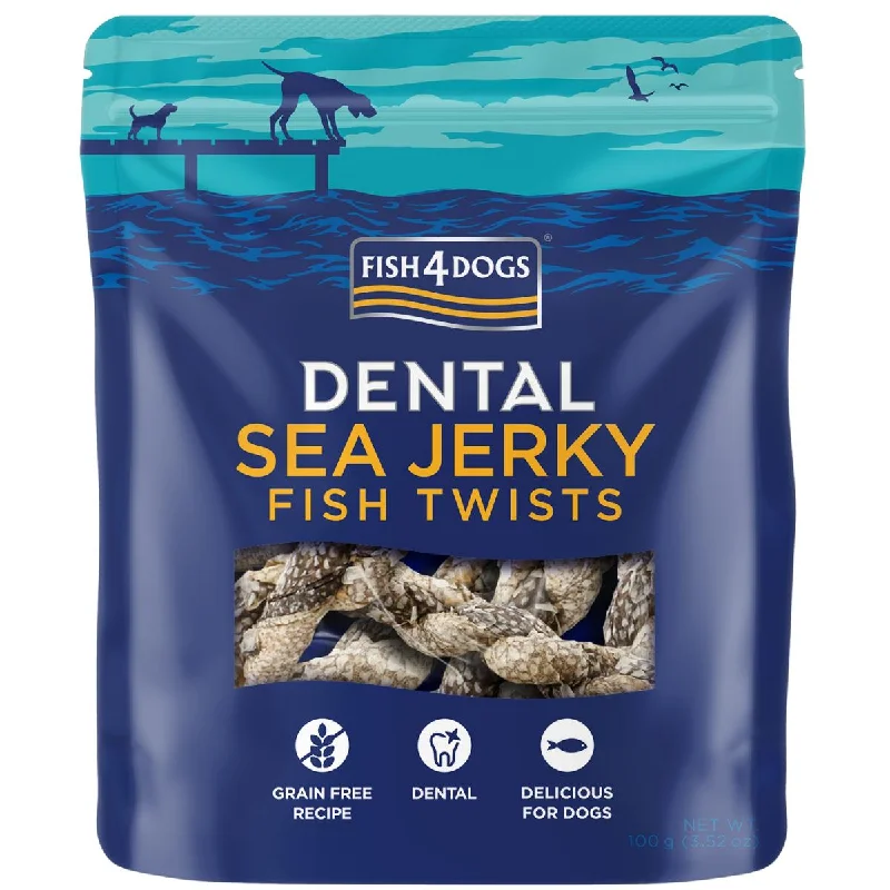 Fish4Dogs | Natural Dog Treat | Dental Sea Jerky Fish Twists