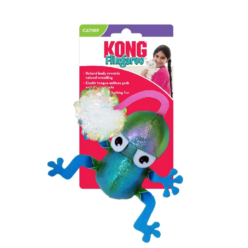 KONG Flingaroo Frog Catnip Toy