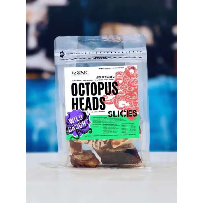 Mosaic Wild-Caught Octopus Head Slices Dog Treats 4.5 oz