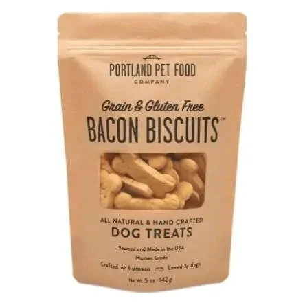 Portland Pet Food Company Bacon Biscuits Grain-Free & Gluten-Free Dog Treats 5oz