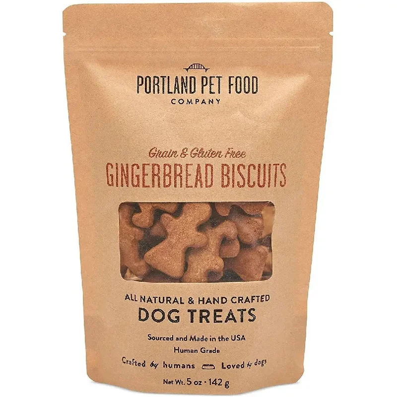 Portland Pet Food Company Gingerbread Biscuits Grain-Free & Gluten-Free Dog Treats