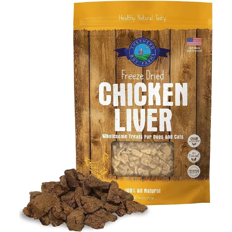 Shepherd Boy Farms Freeze Dried Chicken Liver Dog Treats