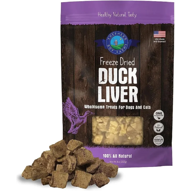 Shepherd Boy Farms Freeze Dried Duck Liver Dog Treats