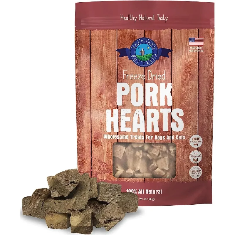 Shepherd Boy Farms Freeze Dried Pork Heart Dog Treats