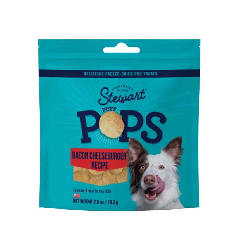 Stewart PuffPops Cheeseburger Recipe Freeze-Dried Dog Treats