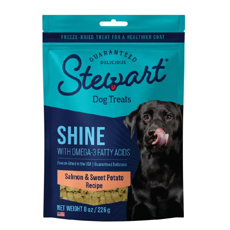 Stewart Shine w/Omega3 Freeze Dried Dog Treats for Healthy Coat