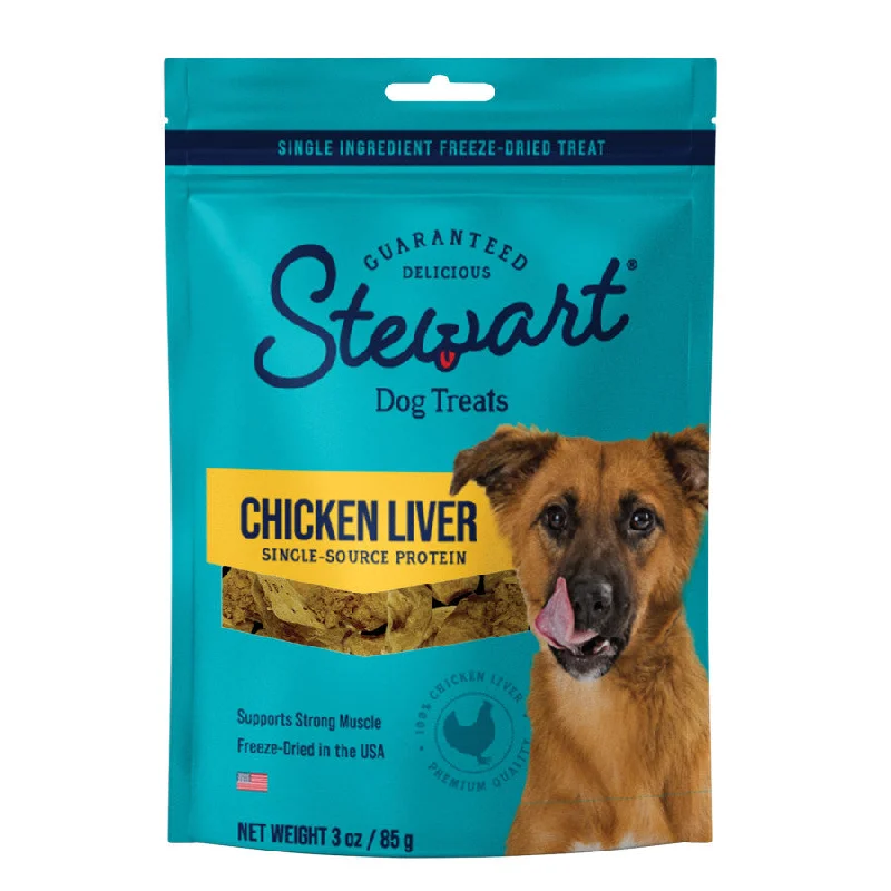 Stewart Single Ingredient Chicken Liver Freeze-Dried Dog Treats