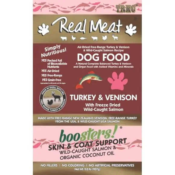 The Real Meat Company Air-Dried Turkey Venison  with Salmon Dog Food 2lb