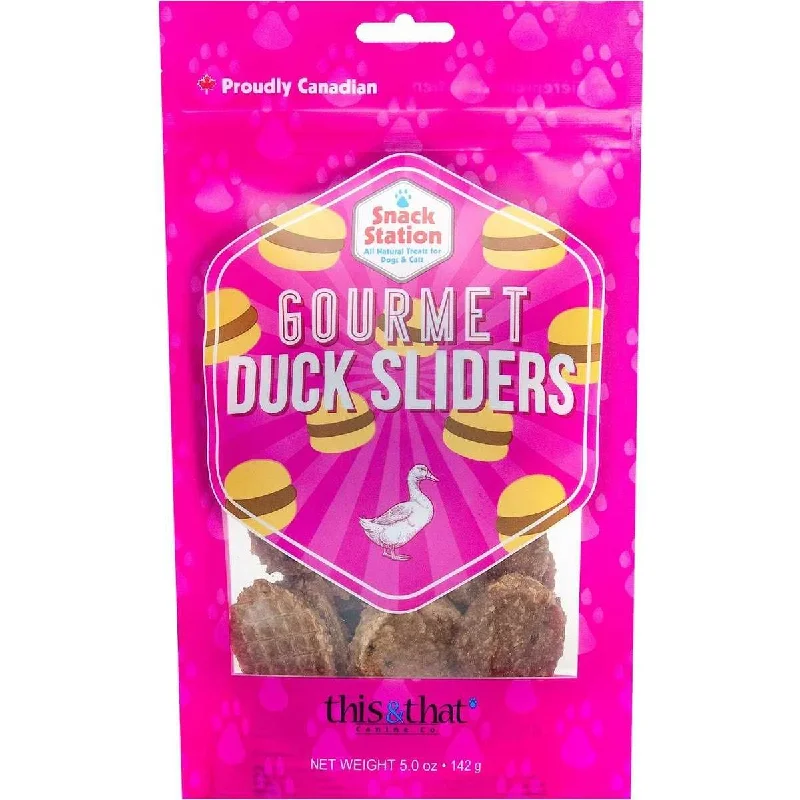 This & That Snack Station Duck Sliders Dehydrated  Dog Treats 5oz