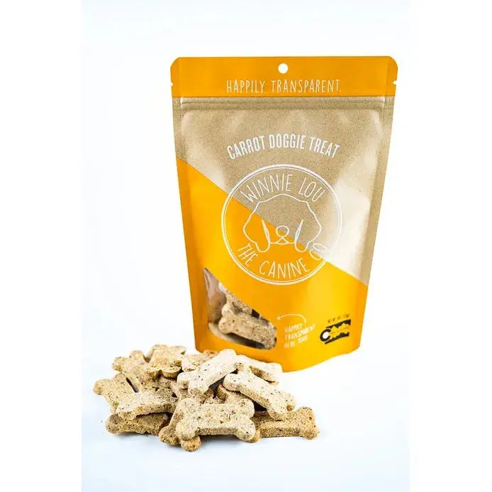 Winnie Lou Carrot Doggie Dog Treats 4 oz.