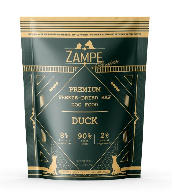 Zampe Freeze Dried Raw Duck Slider Dog Food